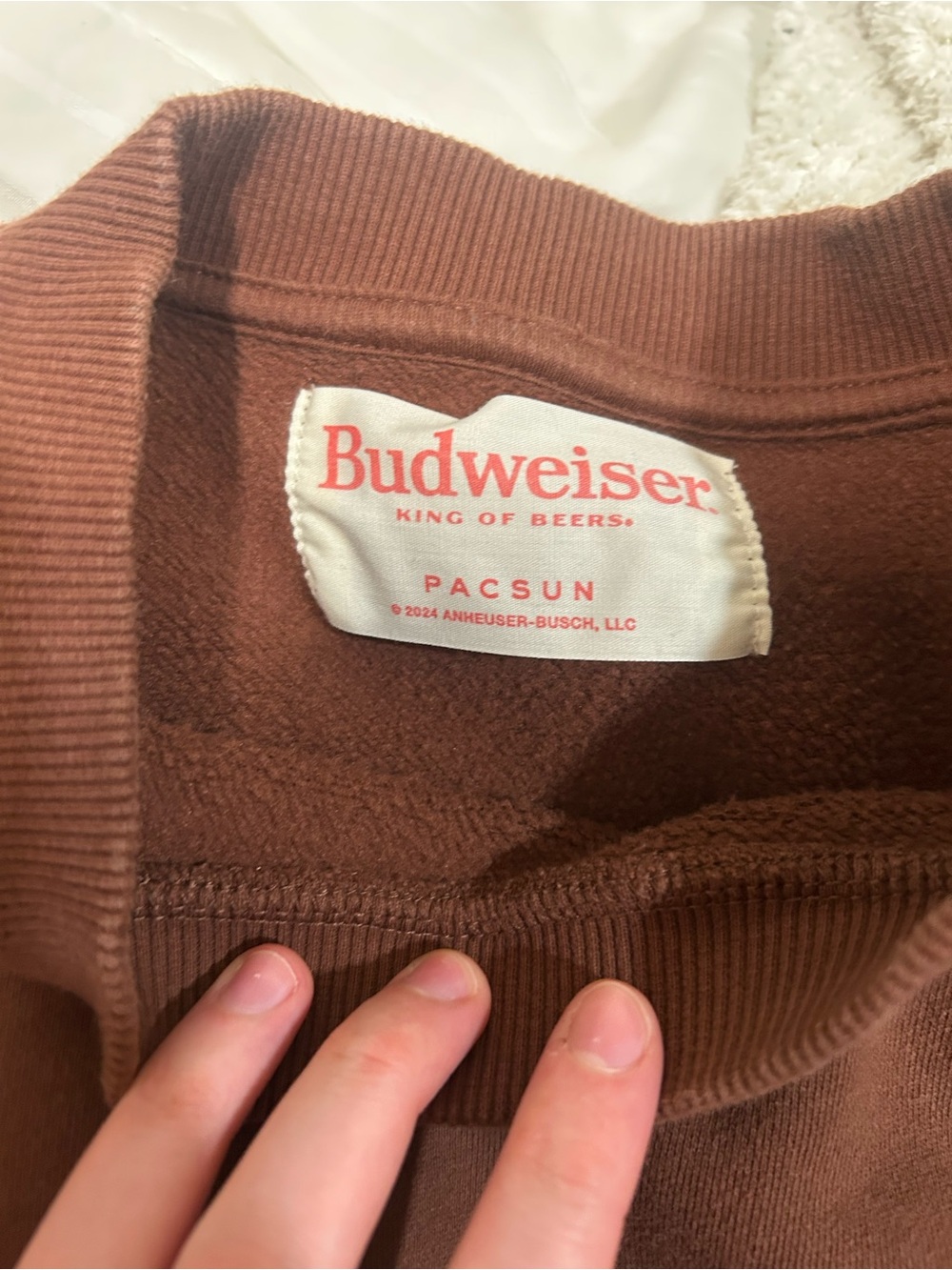 PacSun x Budweiser Brown Crewneck Sweater